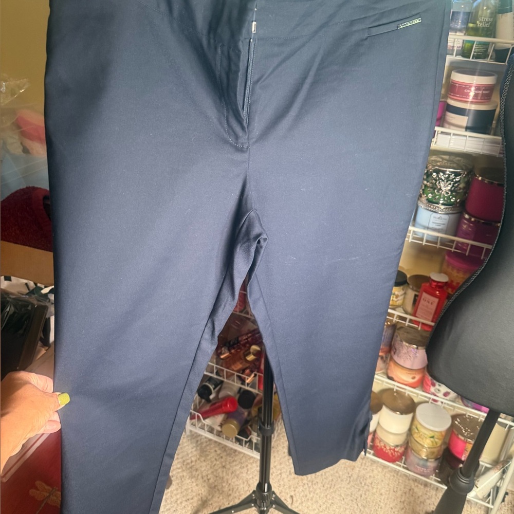 Nine West Navy Cropped Pants